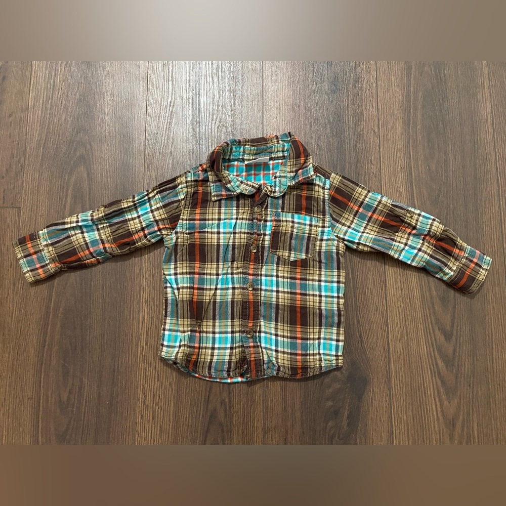 Toddler Boys Crazy 8 Plaid Shirt 18-24M